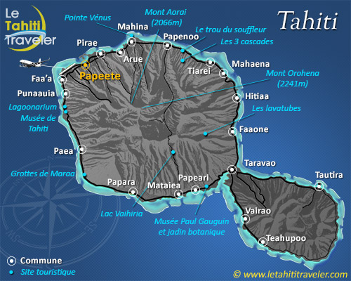 Carte de Tahiti