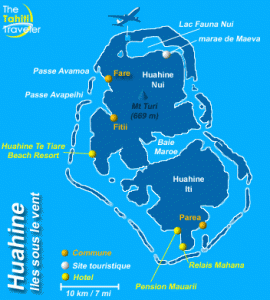 Carte de Huahine