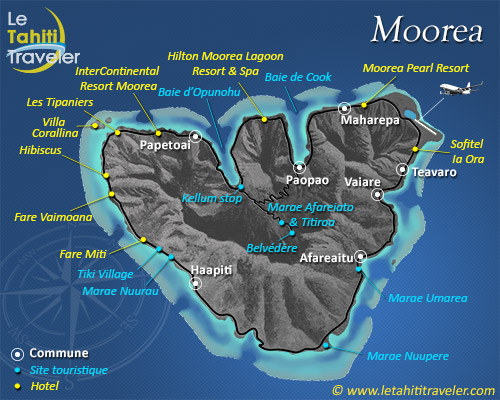 Carte de Moorea