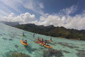 The lagoon of Moorea