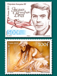 Stamps issued in French Polynesia