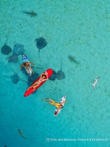 Flight over the lagoon © Tahiti Fly Shoot