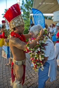 Polynesian welcome during the TMS 